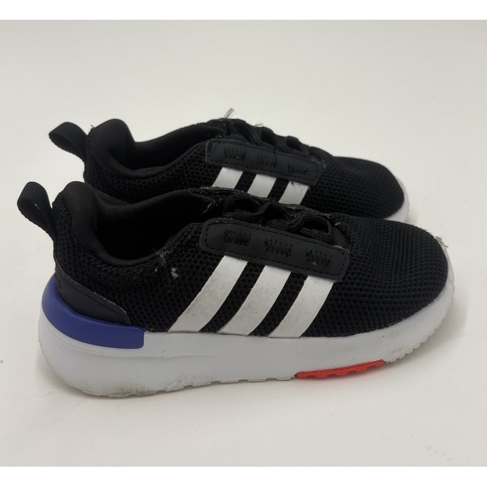 Adidas Kids Boys Racer TR21 Sneakers Black Blue White Size 8K